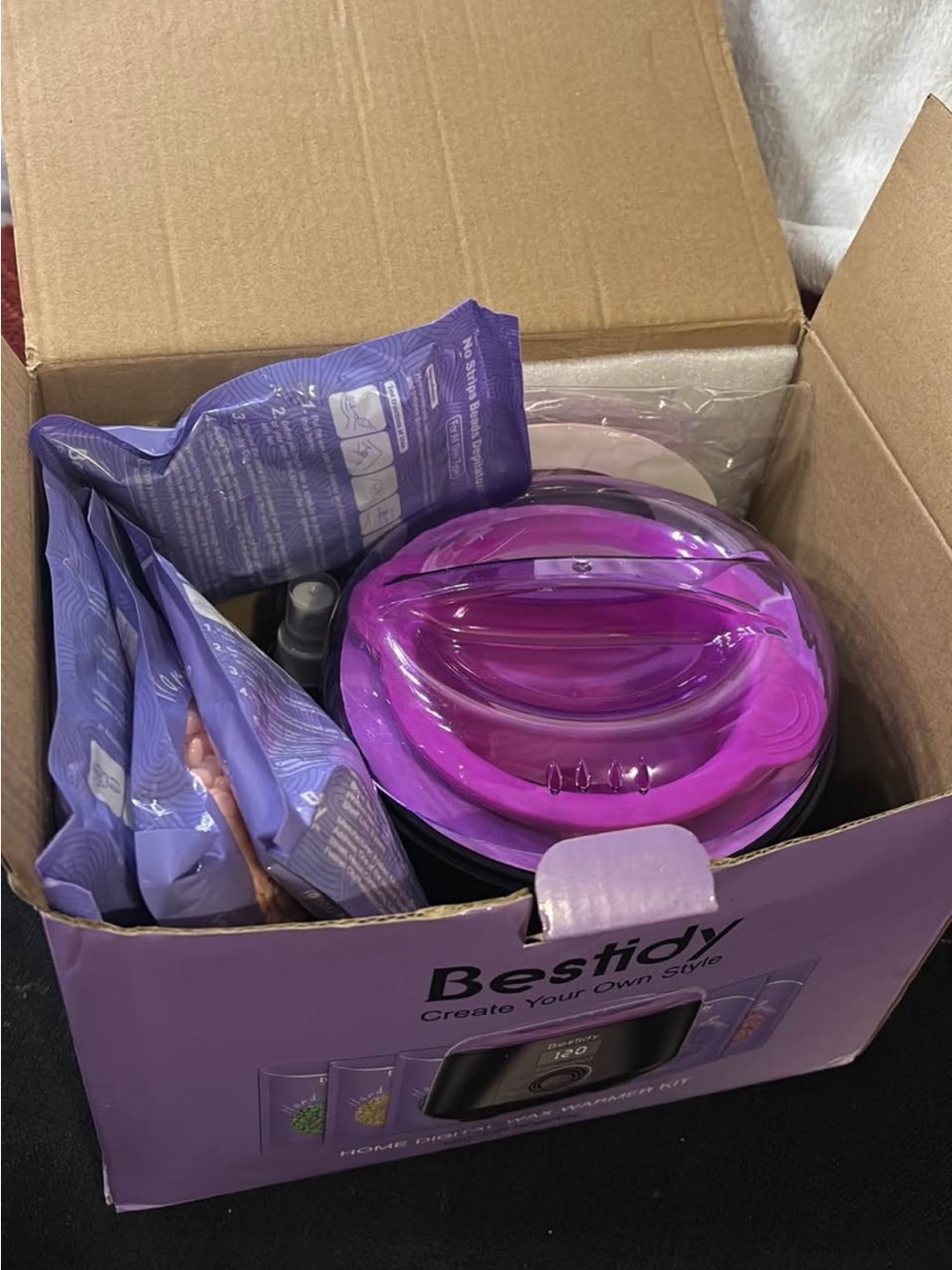 Women's Purple Wax Warmer Kit